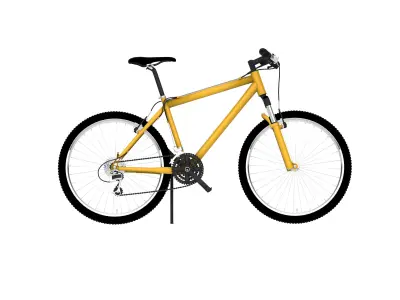 Yellow Bicycle  3D model