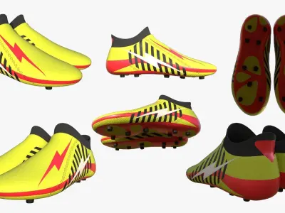 Football Soccer Boot Low-poly 3D model