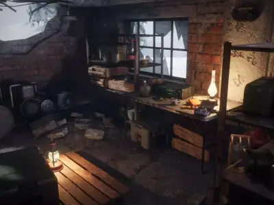 Post Apocalyptic Props Pack Unreal Engine 4 Low-poly 3D model