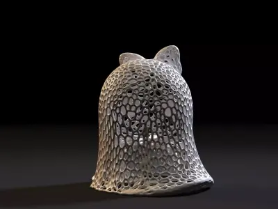 Ghost with a pumpkin 3D print model