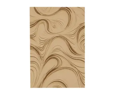 decor set wall panel wall relief mural CNC 30 3D model