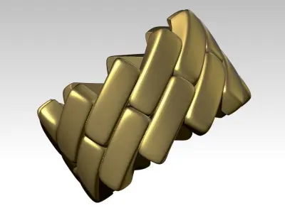 chain fashion modern ring 3D print model