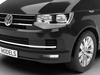 Volkswagen T6 Transporter 2019 3d model  3D model