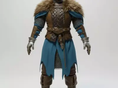 Medieval King Character  Realistic 3D Model 3D model