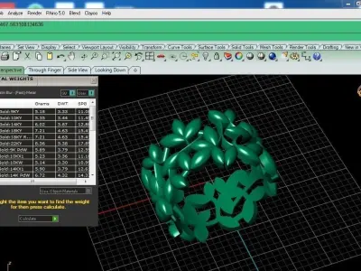Ring leaf 3D print model