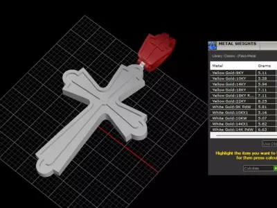 cross 3D print model 2
