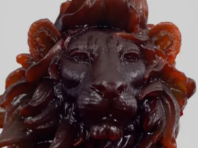 Lion Decoration Sculpture scan 3D model