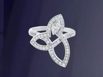 female ring 3D print model