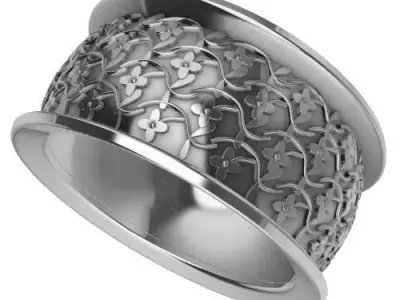 Patterned Ring 3D model Texture Texture