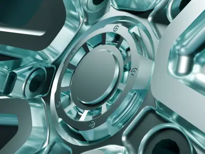 Wheel Rim 3D Model for Rendering and Scale 3D Printing 3D print model