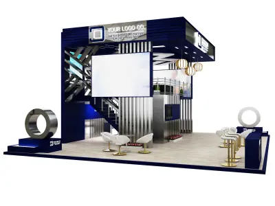 Booth Exhibition Stand a601 3D model