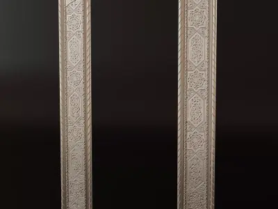 Moroccan frame mirror rg10 3D model