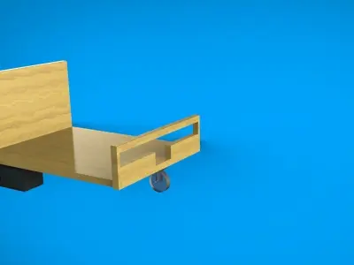 3 wheeled motor driven material transportation vehicle Free 3D model