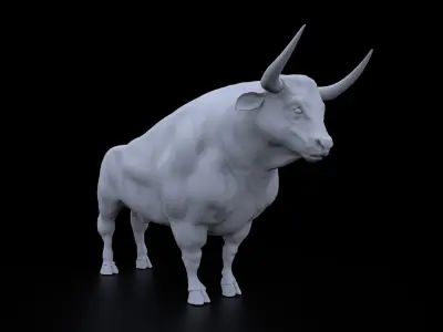 Bull High detail 3D model