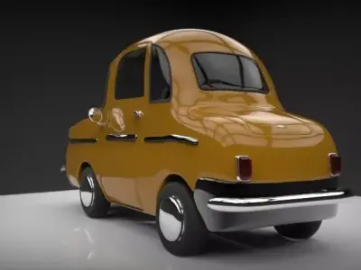 Cartoon Car Low-poly 3D model