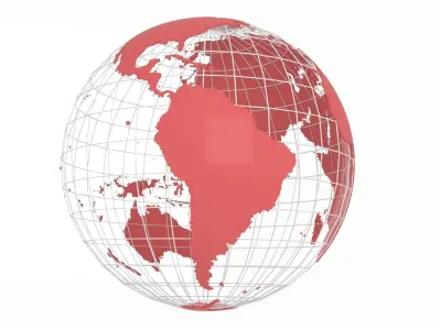 Globe News Skeleton Chestnut color 3D model