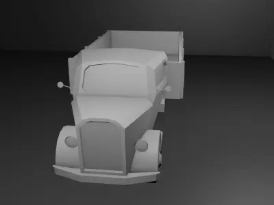 Low-poly freight car Low-poly 3D model