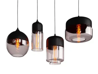 modern Nordic glass pendant light 3D model
