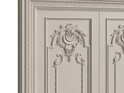 Classic Doors 03 3D model