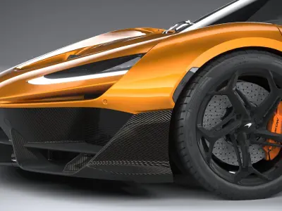 Mclaren W1 2025 LowPoly 3D model