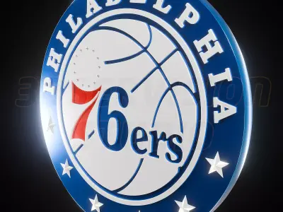 Philadelphia 7ers logo - Cinematic - 3D print 3D model
