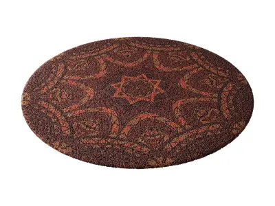 round carpet 23 3D model