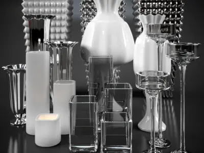 vases and lamps 3D model