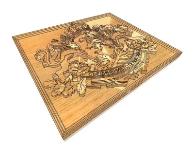 Coat of arms of Bulgaria 3D print model