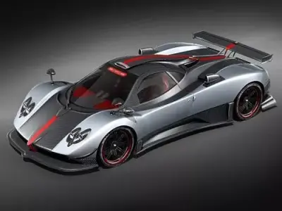 Pagani Zonda Cinque 3D model
