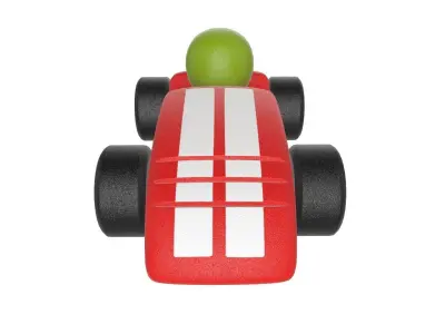 Race car plastic 3D model