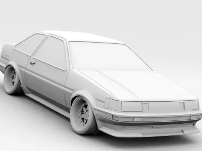 Toyota Levin AE86 3D model