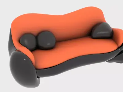 Bonetti Sofa Pbr 3D model