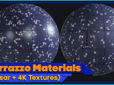 Terrazzo Materials  SBSAR - 4K Textures Texture