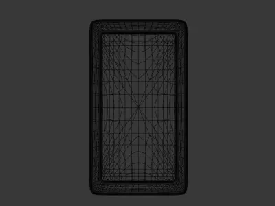 Elegant Gilt Wall Mirror Model Cove Frame Design 3D model