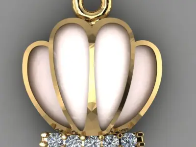 pendant crown 3D print model