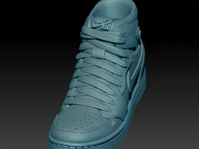 Nike Air Jordan sport shoes 3D print model