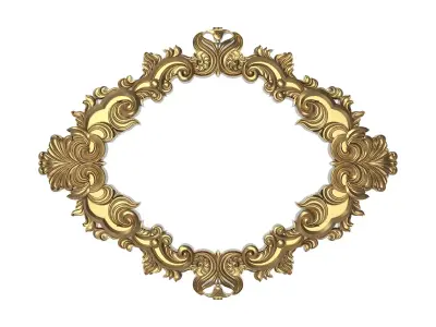 Carved Picture Frame 3D model 25