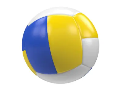 Volleyball ball  Low-poly 3D model buy