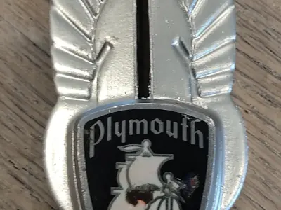 Plymouth 1935 Hood Badge Emblem 3D print model