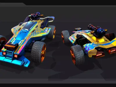 TECNO ROADS - RAPTOR Low-poly 3D model