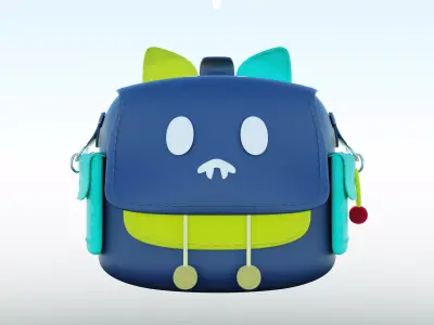 bag cartoon Free 3D model