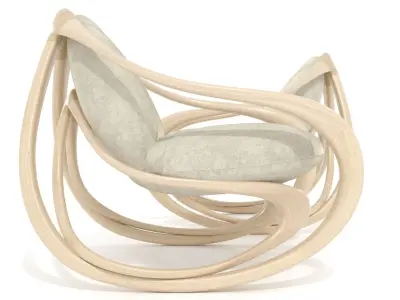 Rocking armchair Move-Lw-LBv 3D model