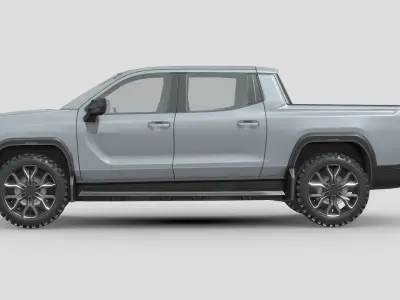 GMC Sierra EV 2024 Low-poly 3D model