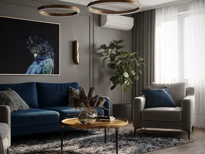 Living room 001 3D model