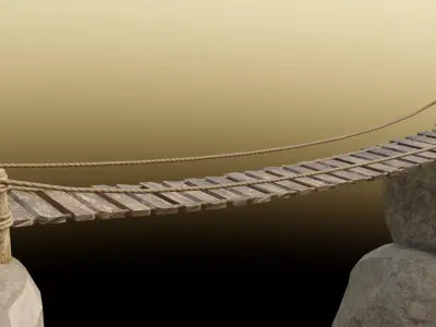 Rope Bridge 3D model