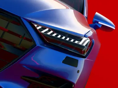 Audi A7 Sportback 2018 3D model Low-poly 3D model
