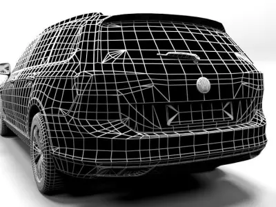 VW PASSAT ALLTRACK 2021 Low-poly 3D model