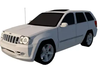 JEEP GRAN CHEROKEE SRT8 V8 6 1 2008 Low-poly 3D model
