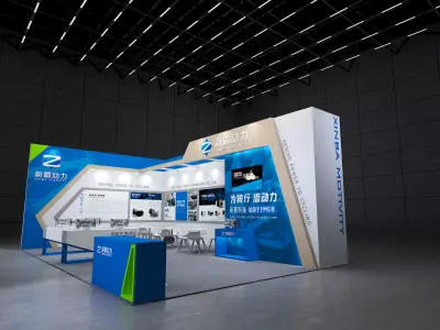 Two wheel car show 3D model