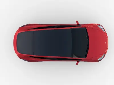Tesla Model Y Red 3D model